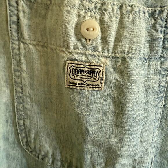 DENIM & SUPPLY Ralph Lauren | Men's lightweight Denim Button down Shirt | XL - Picture 4 of 5